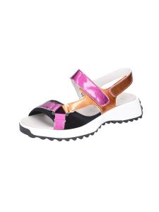 Сандалии с ремешками WALDL├ДUFER Trixi, Neon orange/Neon pink