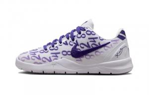 Детские баскетбольные кроссовки Nike Kobe 8 PS, White/Court Purple
