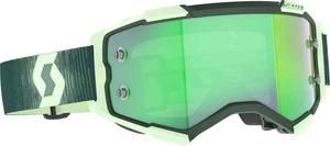 Хромированные темные очки Fury для мотокросса Scott, темно-зеленый/светло-зеленый