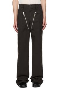 Брюки с панелями Dries Van Noten, коричневый