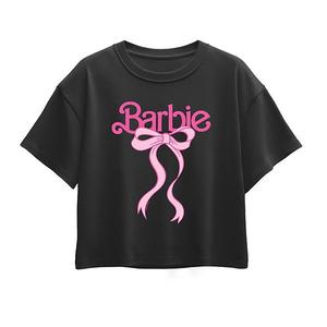 Футболка с логотипом и бантом для девочек 7-16 Barbie, Black