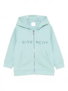 Худи с принтом логотипа Givenchy Kids, синий