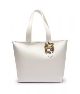 Сумка шоппер Just Cavalli с декором ручки, белый