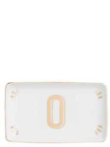Прямоугольный поднос-органайзер с буквой 'O' Bitossi, белый