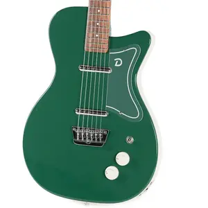 Электрогитара Danelectro D57JADE-JADE, одноцветная форма с вырезом, полузвучащая, гриф формы C, 6 струн
