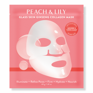 Маска для лица Glass Skin с женьшенем и коллагеном PEACH & LILY, 1 ct