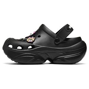 Hello Kitty Милые Supreme, уникальной формы высокоотталкивающие платформенные увеличивающие рост садовые сабо для миниатюрных женщин - черные, цвет Black