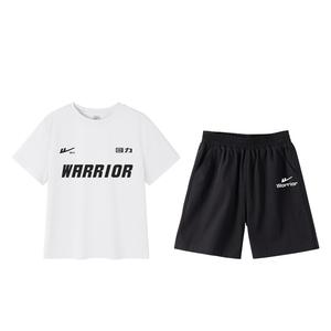 Детская повседневная спортивная одежда WARRIOR, белый/черный label - черный/белый small label k