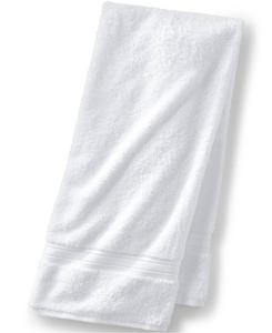 Банное полотенце из высококачественного хлопка Supima Lands' End, белый