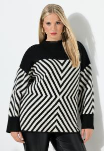 Джемпер Ulla Popken GRAPHIC TURTLENECK , Black