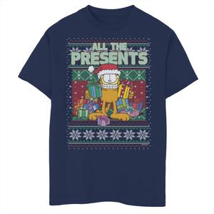 Футболка с рисунком Garfield All Presents Ugly Sweater для мальчиков 8–20 лет Licensed Character