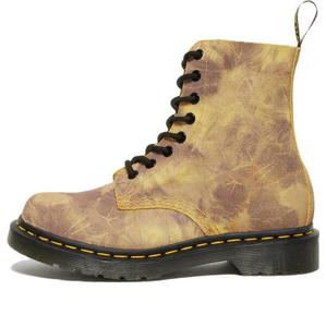 Кроссовки 1460 pascal tie dye leather lace up boots 'burnt yellow' Dr. Martens, желтый