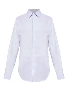 Рубашка с длинными рукавами и застежкой на пуговицы EMPORIO ARMANI, белый