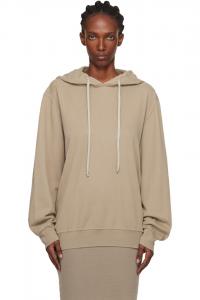 Rick Owens Drkshdw Толстовка оверсайз цвета «Конкордианс» бежевого цвета