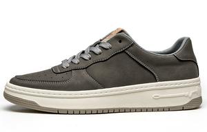 Стильные мужские кеды для скейтбординга с низким верхом серого цвета Leaveland