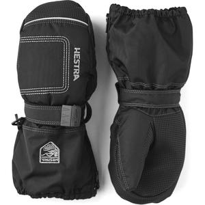 Детские длинные варежки на молнии для малышей Hestra, Black