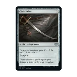 CCG Гражданская Сэйбер (U), MTG - Double Masters 2022