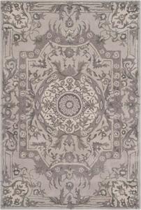 Ковер SAFAVIEH, 122 x 183 см, Savonnerie Collection, Smoke, ручной работы из традиционной европейской шерсти и вискозы, идеально подходит для помещений с высокой проходимостью: прихожей, гостиной, спальни (SAV623B)