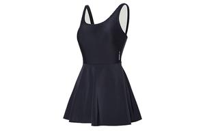 Speedo Купальное платье с юбкой женское черное