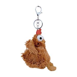 Креативная забавная очаровательная кукла-курица, несущая яйца, с пищалкой, плюшевый брелок, высота 12см DUOMIAOYOU