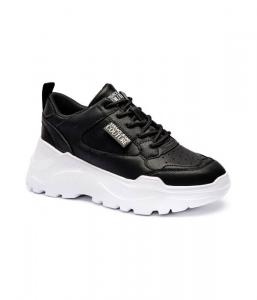 Кроссовки Versace Jeans Couture с элементами кожи, черный