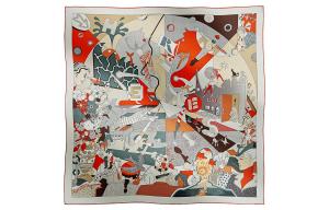 Шёлковый шарф Unisex Multicolor HERMES