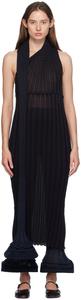Черно-синее платье макси Asagao ISSEY MIYAKE