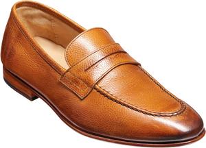 Мужские кожаные лоферы BARKER Ledley ручной работы - классические слипоны для повседневного и официального стиля, Cedar