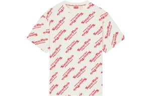 Футболка оверсайз с принтом логотипа по всей поверхности KENZO, экрю