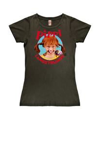 Рубашка LOGOSHIRT Langstrumpf, черный