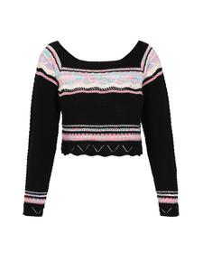 Свитер IZIA, цвет black multicolor