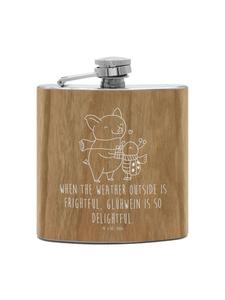 Mr. & Mrs. Panda Фляжка Flachmann Einhorn Vegan mit Spruch in Braun