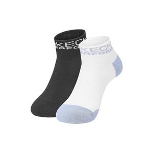 Удобные спортивные носки Unisex 2 Pack Skechers, 2 pack (ice синий+черный)/04s7