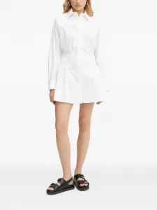 Платье-рубашка со сборками Ivy Oak, белый