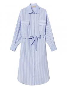 Полосатое платье-рубашка TWINSET, синий