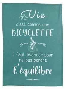 Кухонное полотенце Winkler Bicyclette, синий - текстиль - 50 x 1 x 70 см