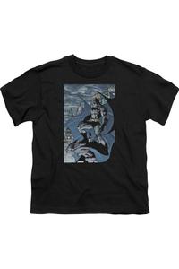 Футболка с коротким рукавом Batman Seurbat для детей Gildan, черный