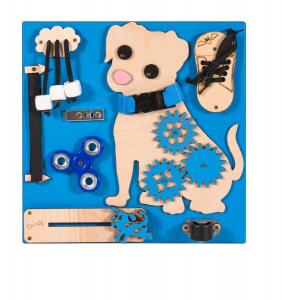 Доска для манипуляций Montessori Hugo Dog Blue 3toysM