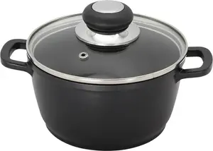 Кастрюля со стеклянной крышкой Ø16 см EUROHOME