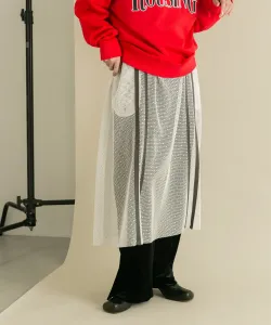 Многослойная юбка из сетчатой ткани Kbf, цвет Off