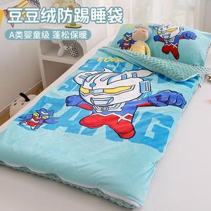 Yalu Детский спальный мешок 75х180 см, A-класс, мягкий, с подушкой