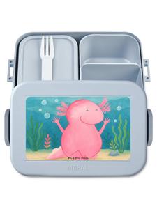 Mr. & Mrs. Panda Дизайн ланч-бокса Axolotl Hurra без слогана, пастельно-голубой цвет