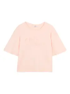 Футболка с логотипом Chloé Kids, розовый