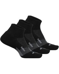 Носки Unisex Feetures Merino 10 Ultra Light Quarter 3-Pair Pack, цвет Charcoal 1
