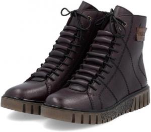 Женские туфли Rieker Comfort & Style Fenja 21, Cerise/Cerise/Mogano