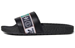 Шлепанцы и сланцы Adidas Originals Originals Adilette Boost Printing Unisex Slippers 'Green Black'