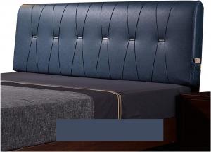 Подушка-подголовник для кровати LIANGJUN, двухслойная, обеспечивает поддержку спины, съемный моющийся чехол, 5 цветов, 8 размеров (Цвет: синий, Размер: 155x60x10 см) CHIAPERINI, Blue