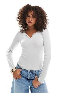 Длинный топ Daisy Street с ажурным узором из серого вереска