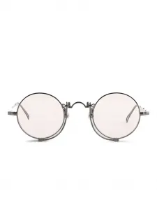Солнцезащитные очки 10601H в круглой оправе Matsuda, серебяный