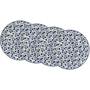 Ritzenhoff & Breker Тарелки «ROYAL SAKURA», (набор, 4 предмета), керамика, Ø 26,5 см, белый/синий